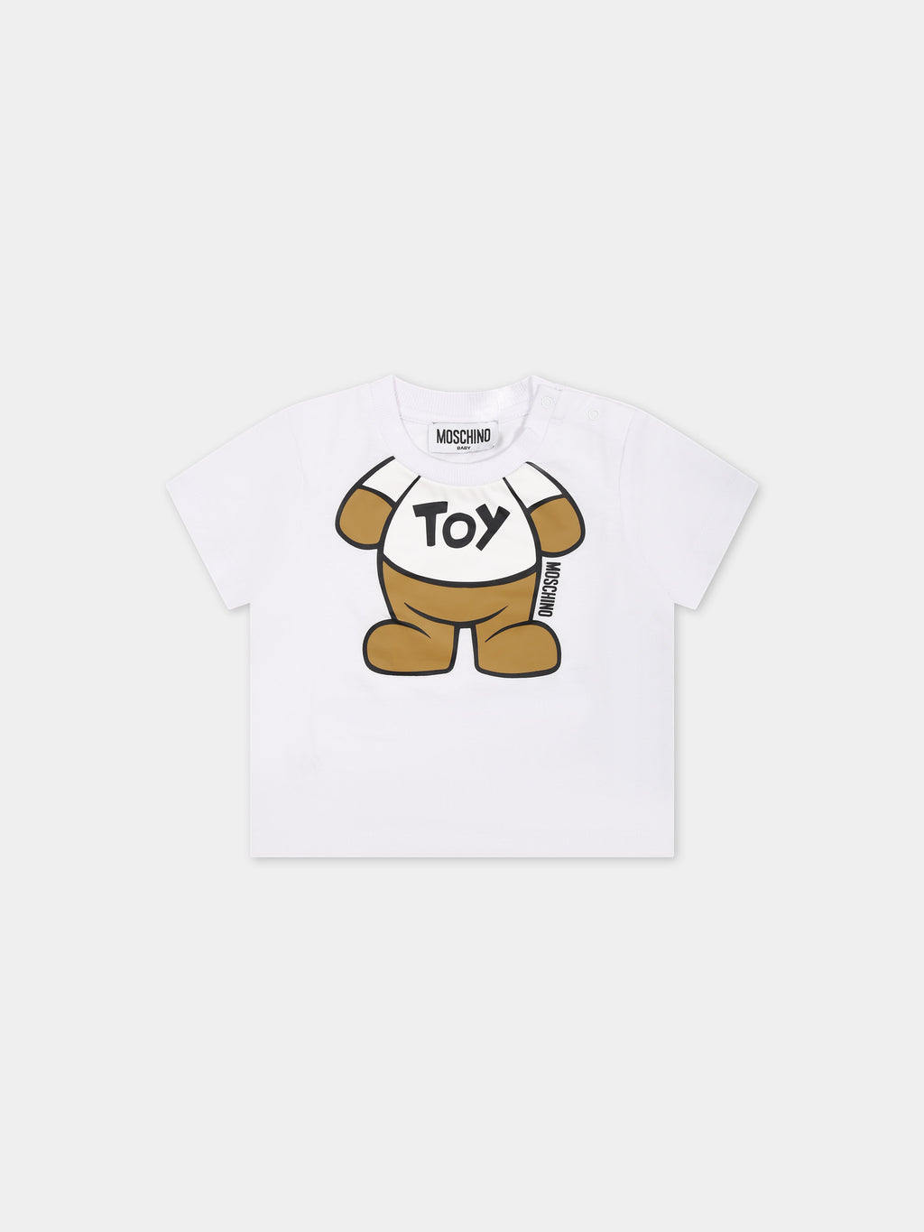 T-shirt bianca per neonati con Teddy Bear